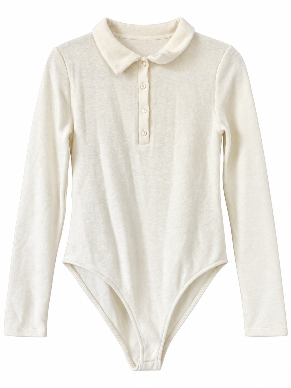 Zara Cream Long-Sleeve Sweater  Polo Bodysuit